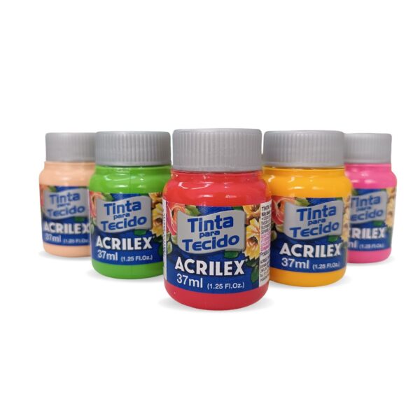 Tinta Para Tecido Fosca 37 ml Acrilex Várias Cores