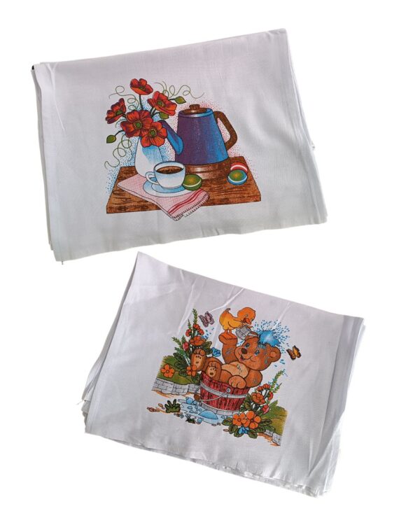 Kit com 5 Panos de Prato Estampados MC09 50x70cm 100% Algodão - Imagem 4
