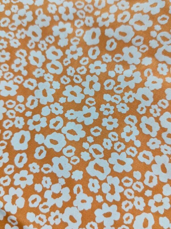 Tricoline Floral Laranja