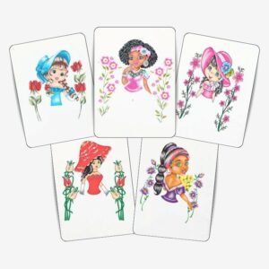Kit 5 Panos de Prato Boneca Artesã Estilotex