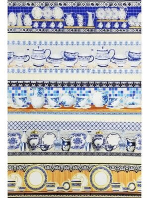 Tricoline Barrado Digital Porcelana 55x150cm